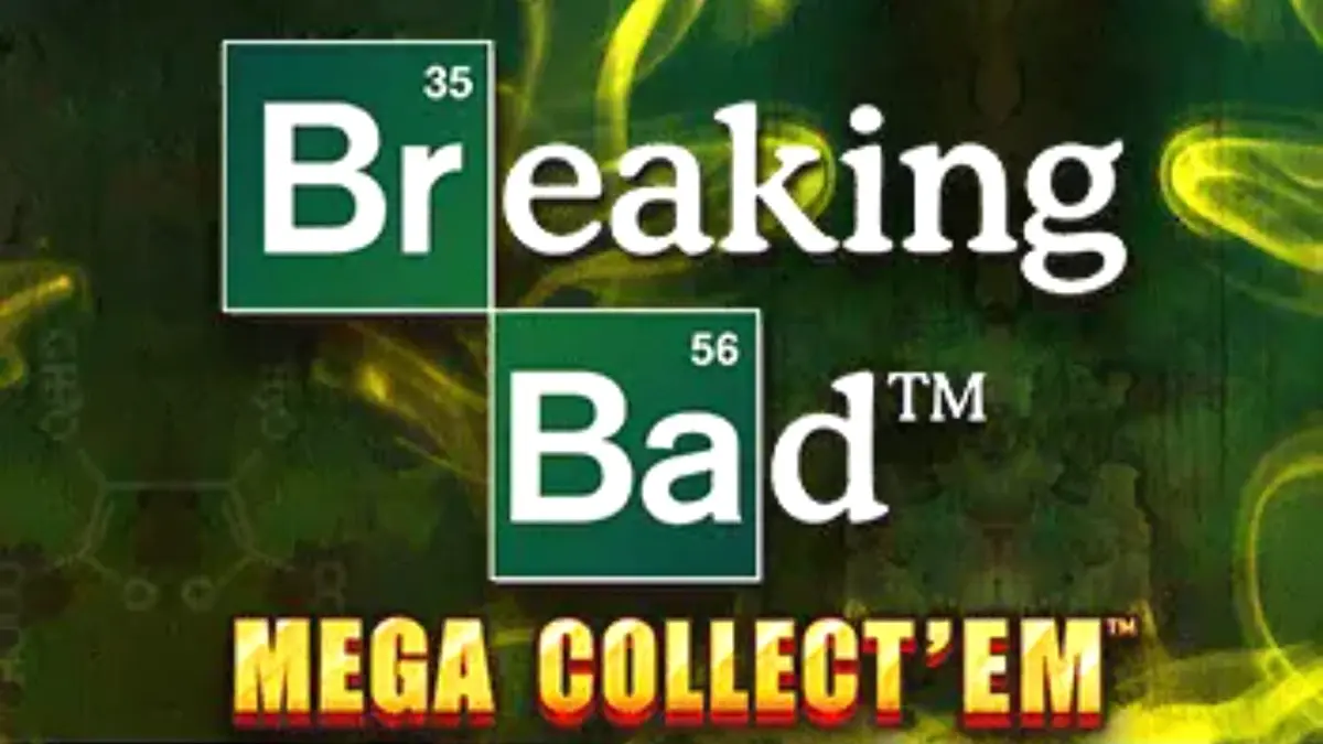 Tampilan visual slot Breaking Bad Mega Collect’Em dengan elemen ikonik serial.